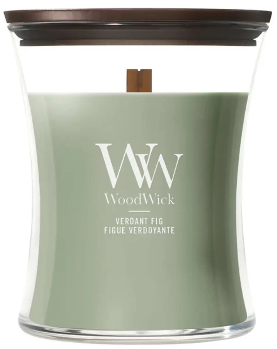 WoodWick Verdant Fig Medium Kaars