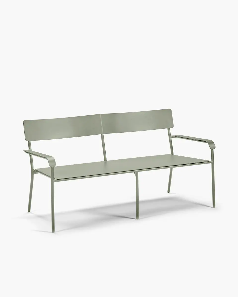 Serax Vincent Van Duysen August tweezit bank L136cm H70cm eucalyptus groen