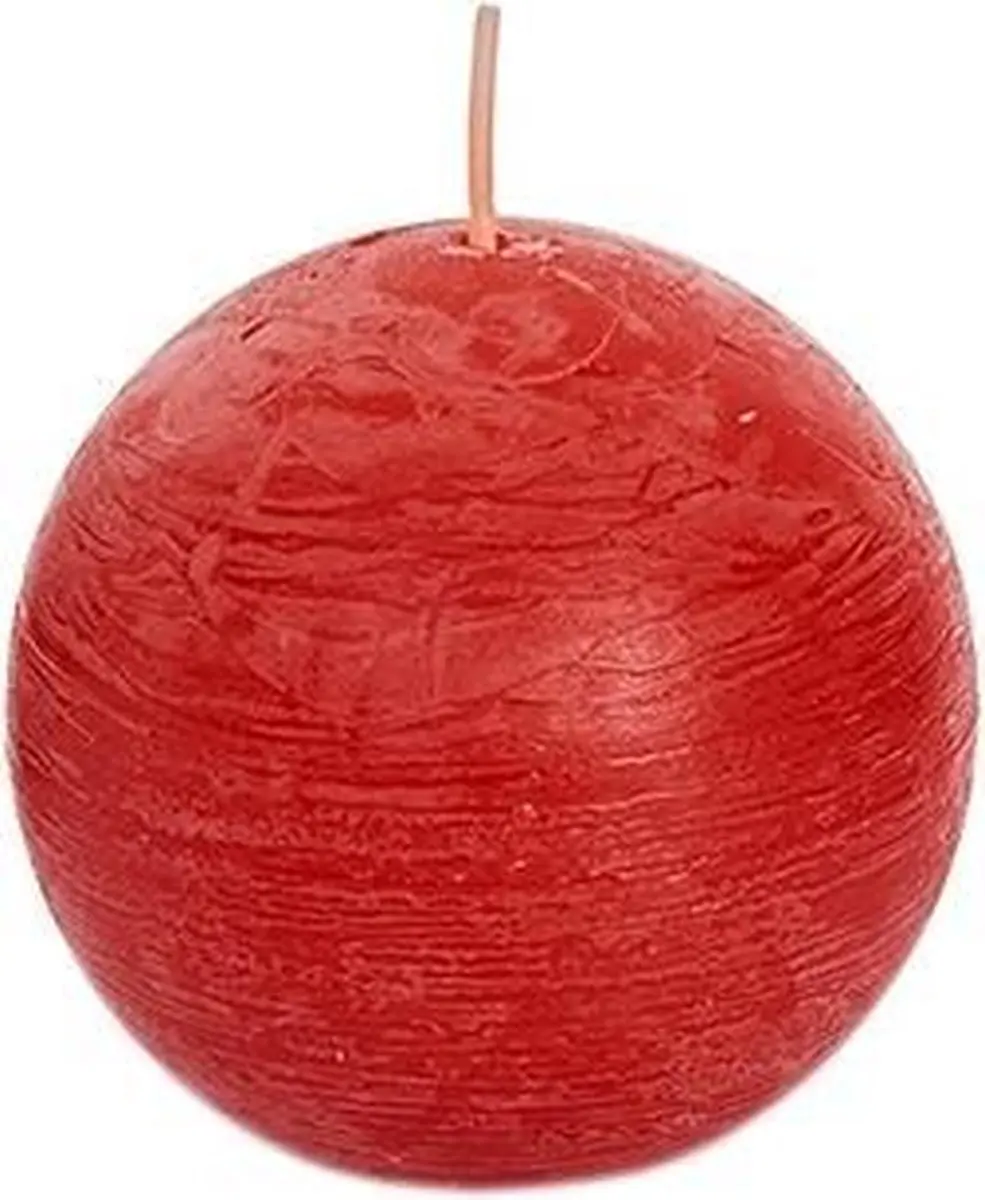 Spaas Bolkaars Rustiek - Ø8cm Rood - afbeelding 3 van 3