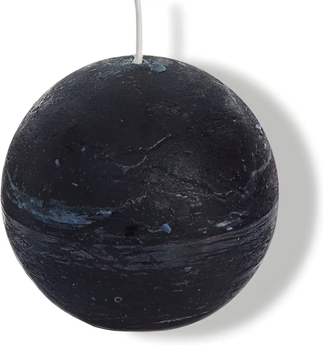 Spaas Rustieke Bolkaars 8cm Zwart - afbeelding 2 van 2