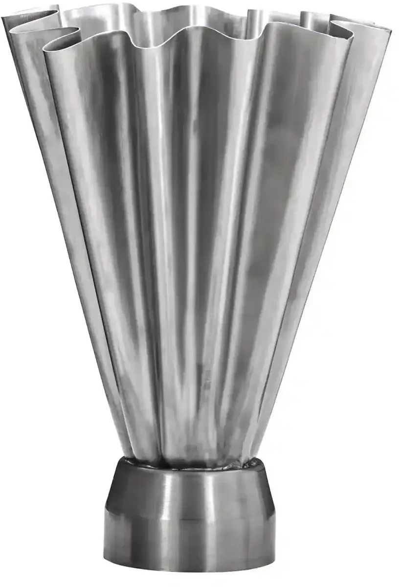 House Doctor Flood Vaas - 33cm - Geborsteld zilver - afbeelding 3 van 4