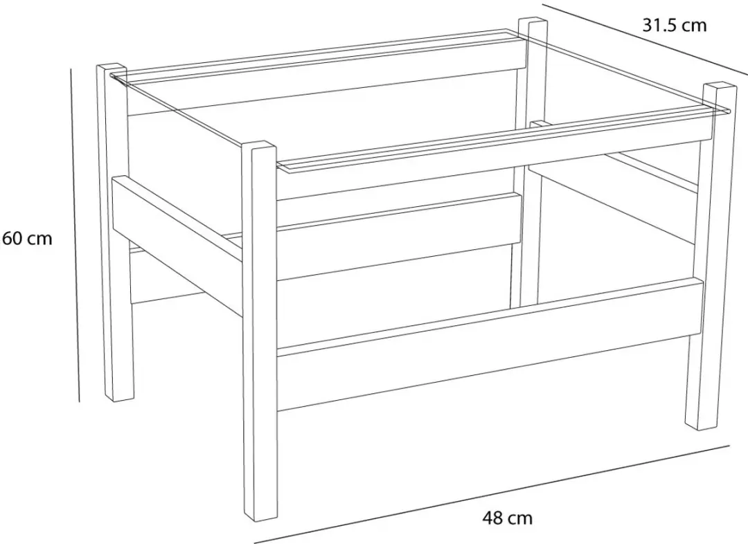 Hübsch Ledge Tafel - Natuurlijk - afbeelding 2 van 6