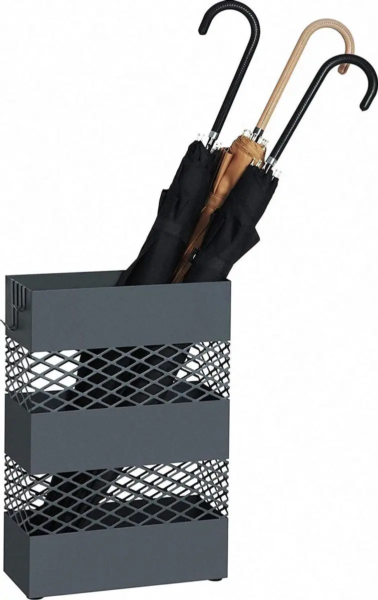 Songmics LUC02AG Paraplubak - Metaal 28cm Antraciet - afbeelding 2 van 6