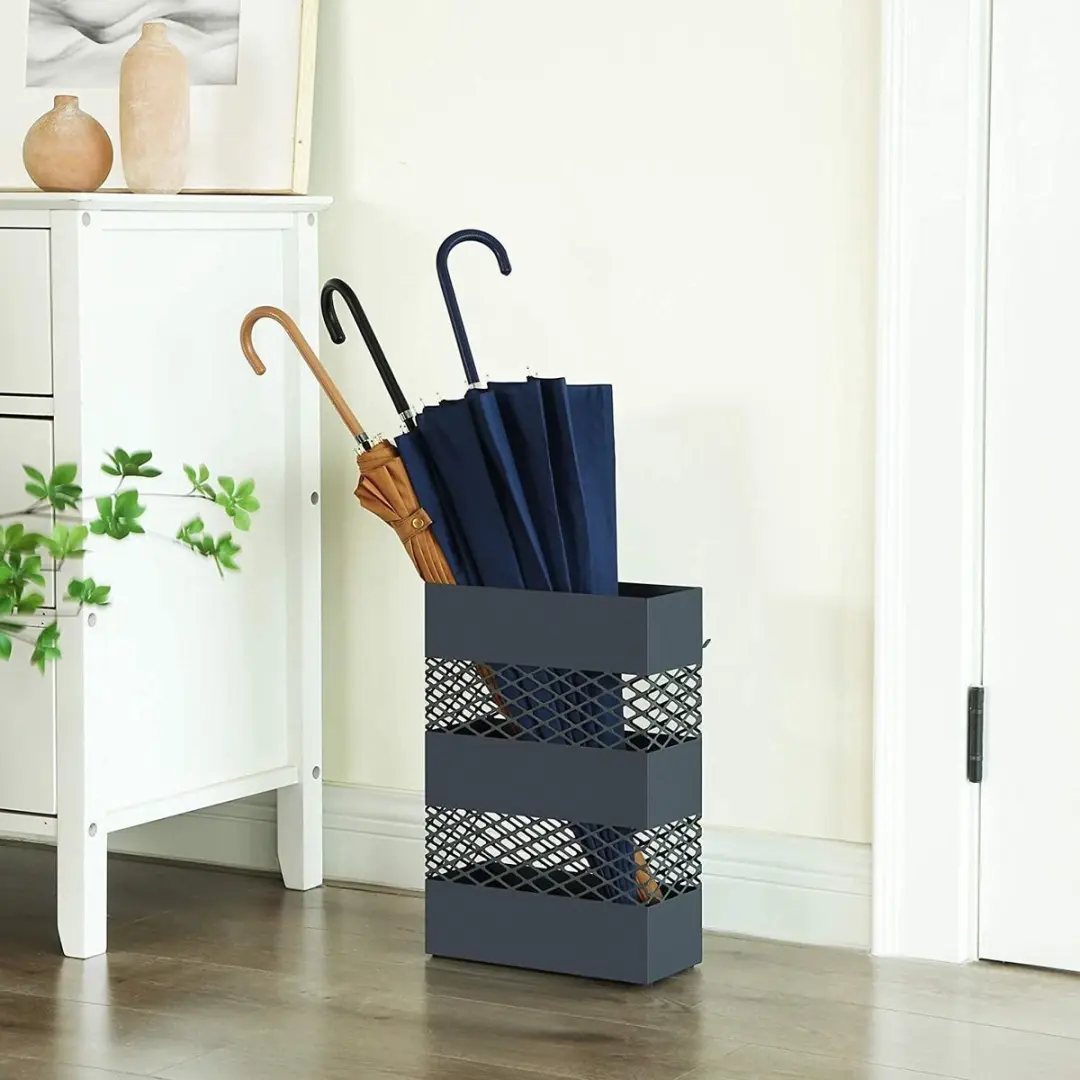 Songmics LUC02AG Paraplubak - Metaal 28cm Antraciet - afbeelding 6 van 6