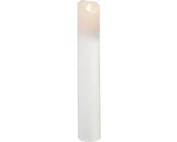 Star Trading kaars M-Twinkle, zuilkaars, wit, LED, timer, warm geel, binnenkant,