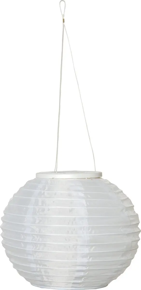 Star Trading Solar Lantern Festival, wit, 25x21cm