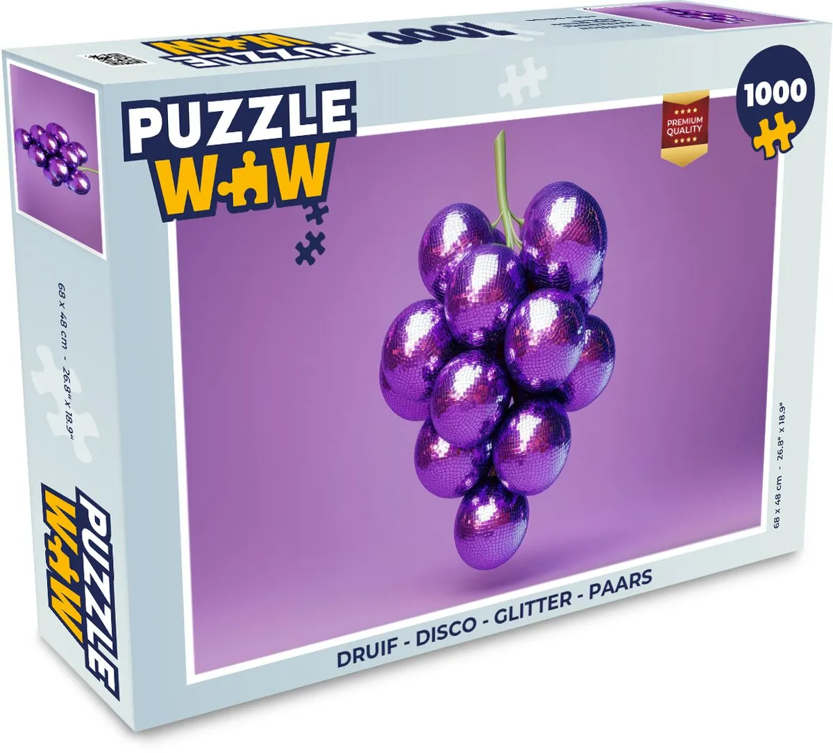 PuzzleWow Disco Druif Legpuzzel 1000 Stuks