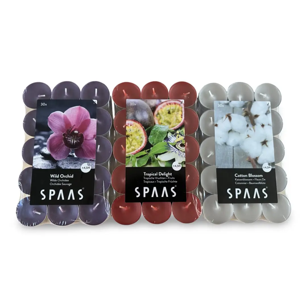 Spaas Geurtheelichtjes/waxinelichtjes