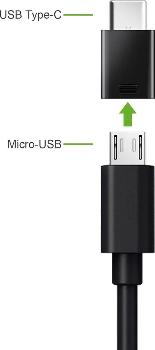 Samsung - USB-C naar micro USB adapter - Wit