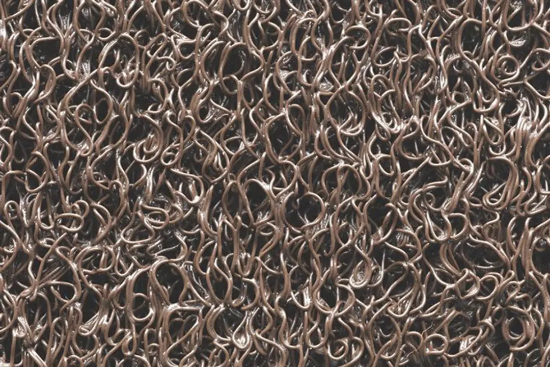 Hamat deurmat Curly bruin 40x60cm