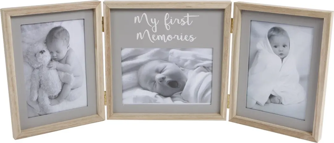 Fotolijst My First Year 50x20x1,5cm Hout Naturel/grijs