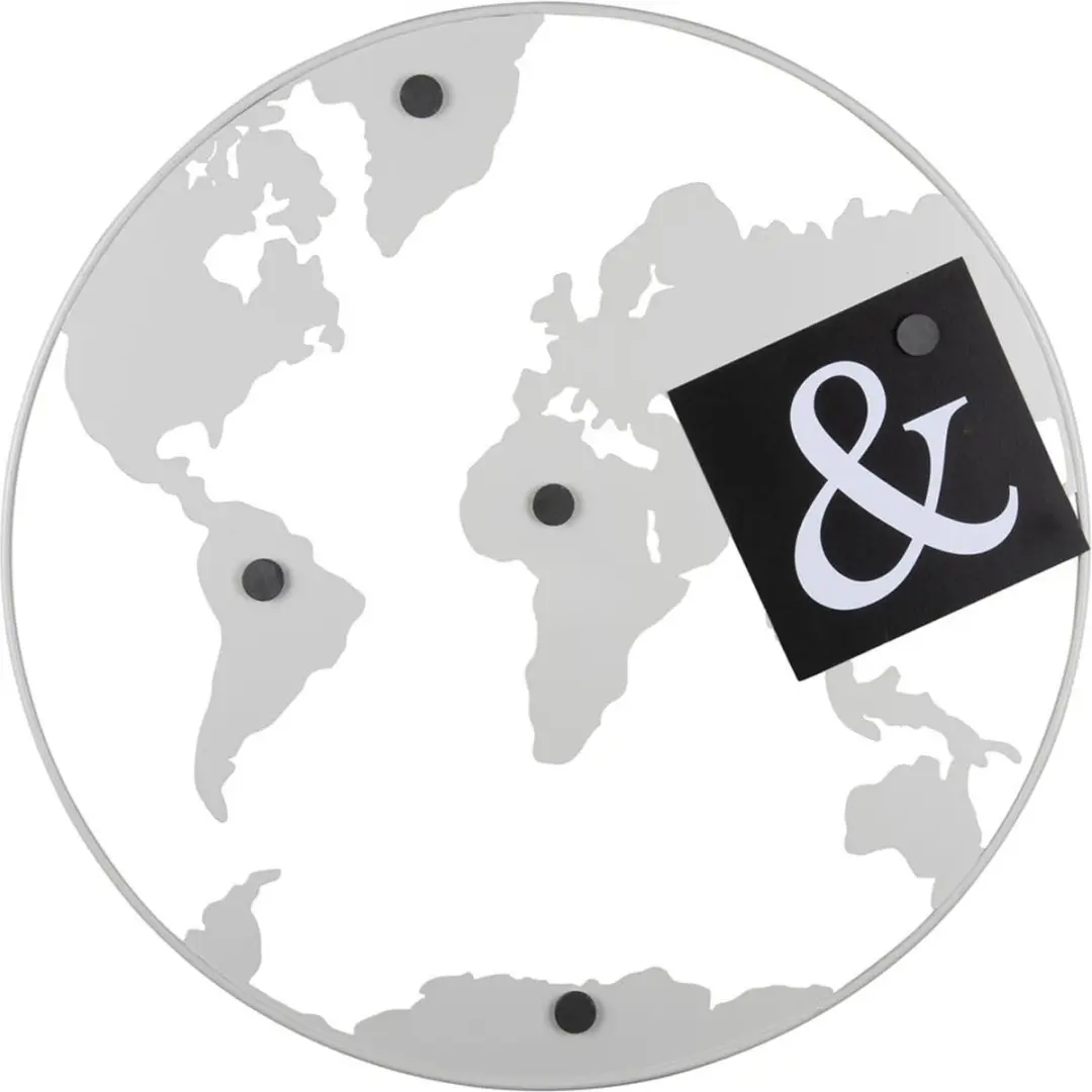 Present Time Memobord World Map