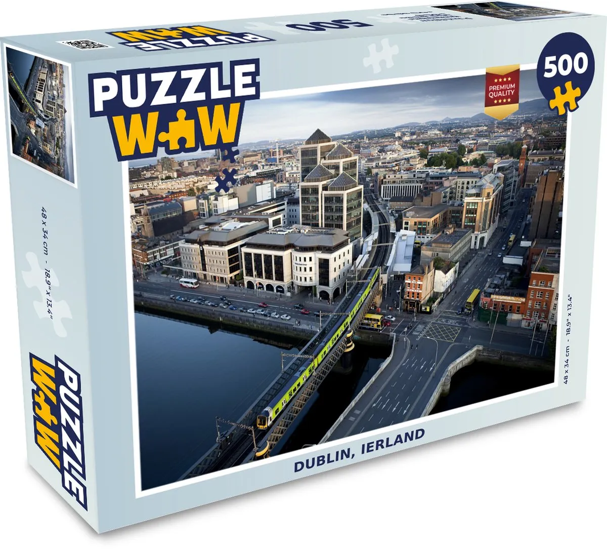 PuzzleWow Dublin Ierland Legpuzzel 500 Stuks