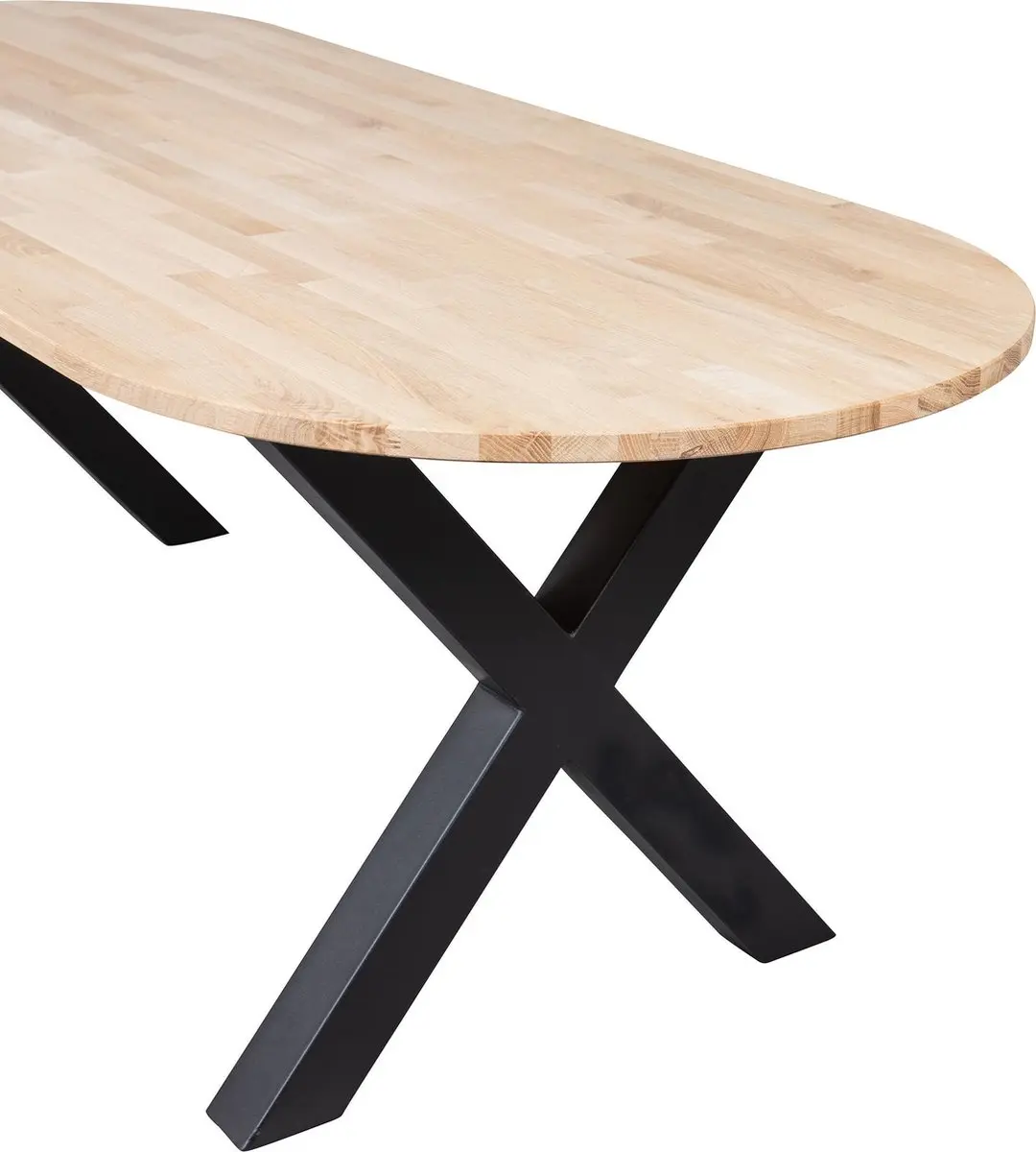 WOOOD Tablo Tafel Ovaal 220x90cm - Naturel - afbeelding 4 van 5