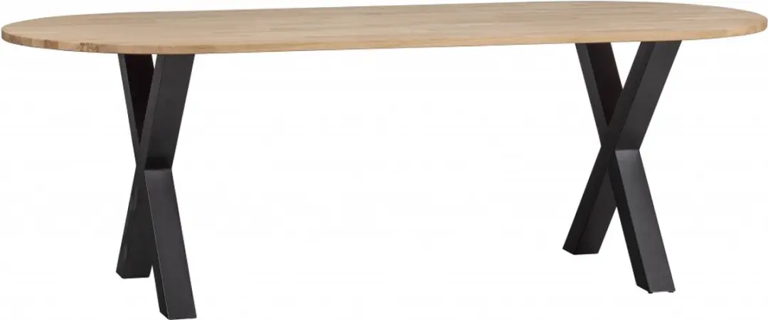 WOOOD Tablo Tafel Ovaal 220x90cm - Naturel - afbeelding 5 van 5