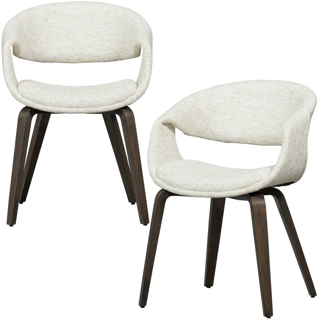 WOOOD Yossi Eetkamerstoelen Houten Bruine Poot