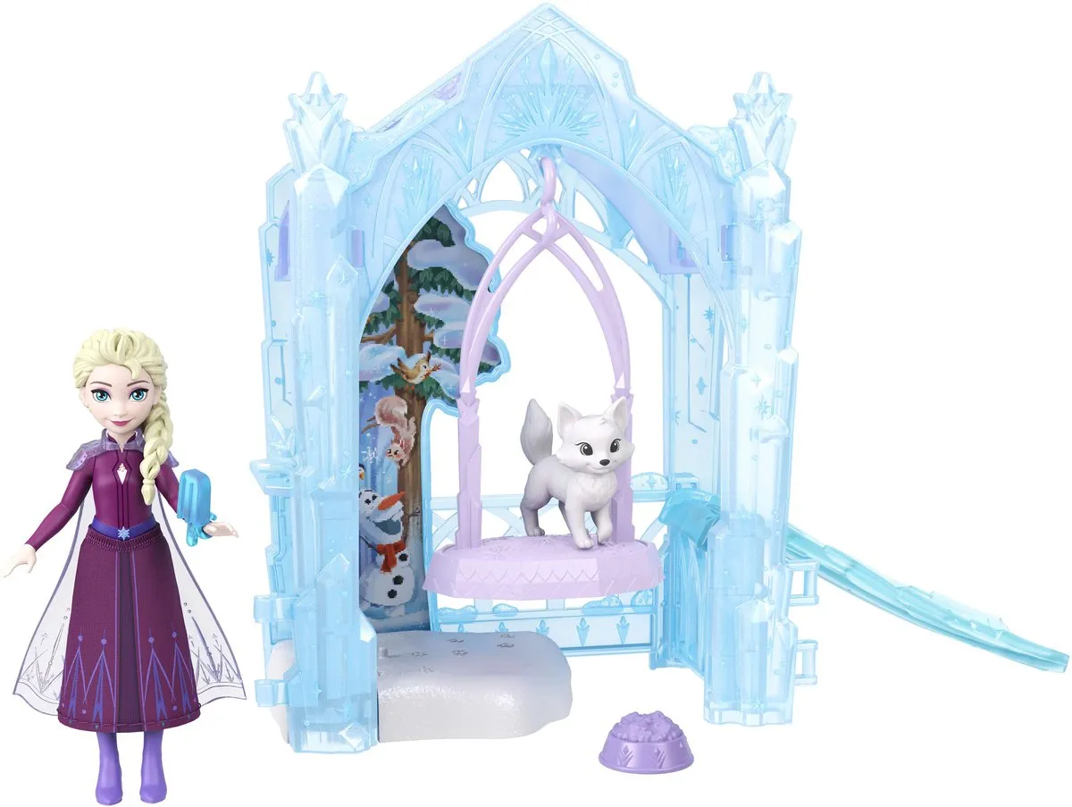 Disney Frozen Elsa IJzige Dierenschuilplaats Poppenspeelset - JFG29