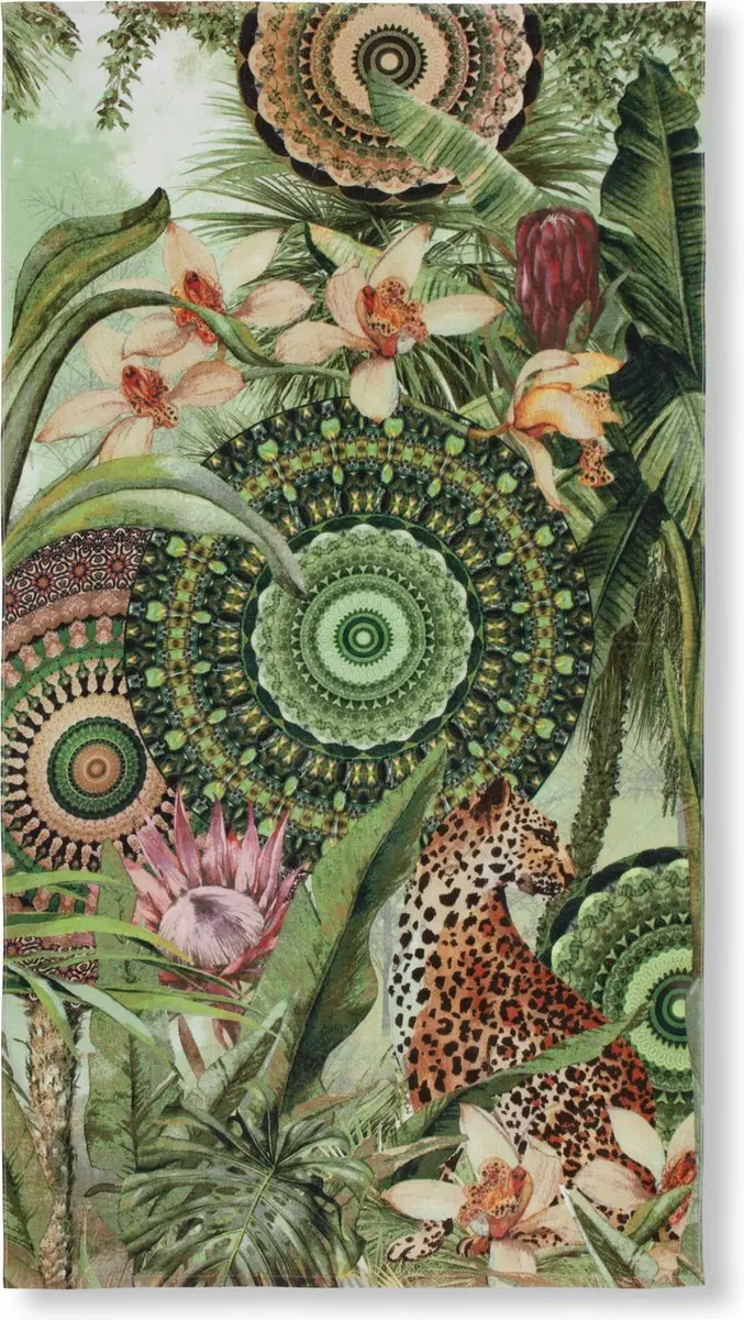 HIP Strandlaken "tropische print en mandala's"