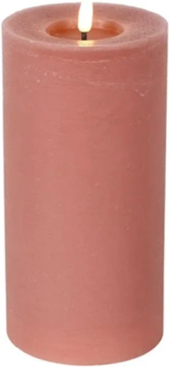 Countryfield Lyon L Roze LED Kaarsen 10x20cm