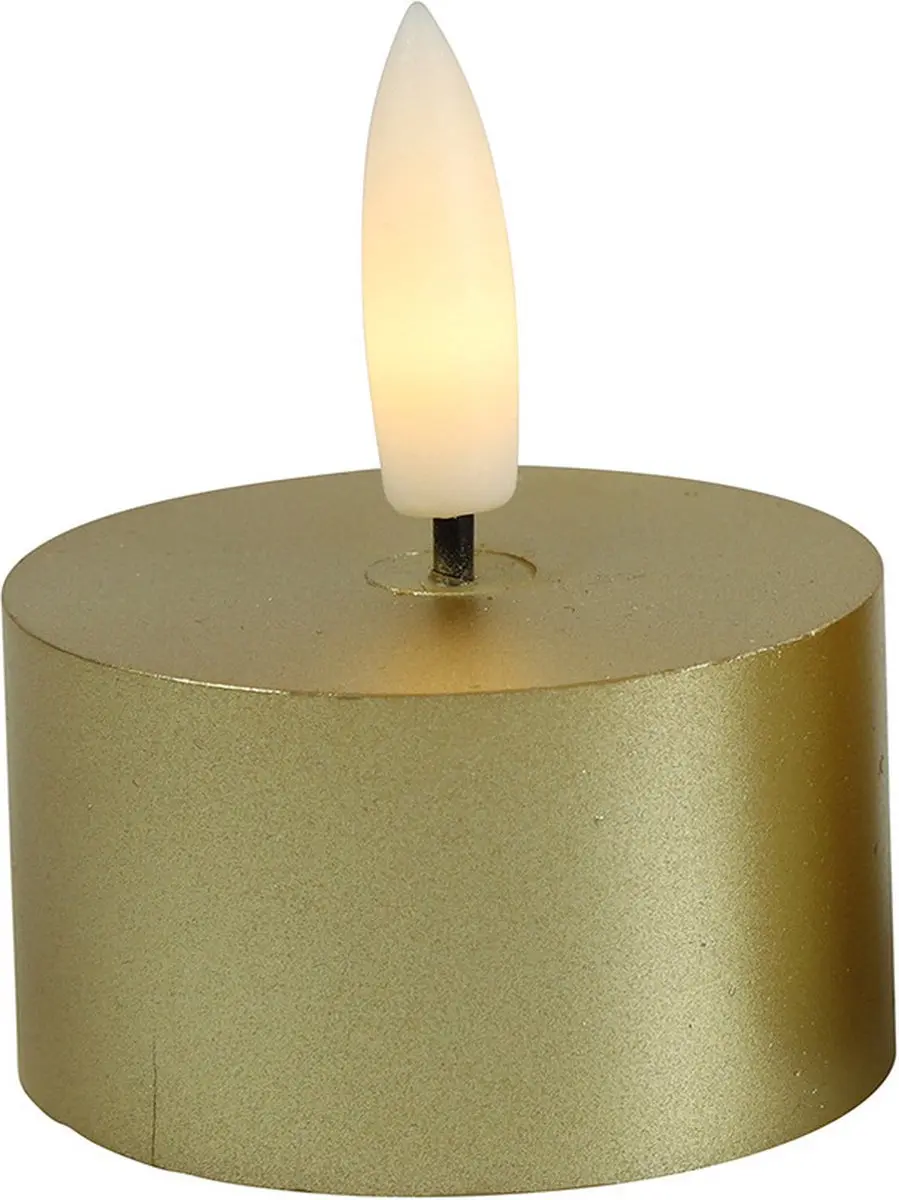 Countryfield LED Theelichtjes Goud - 2 Stuks - afbeelding 2 van 5