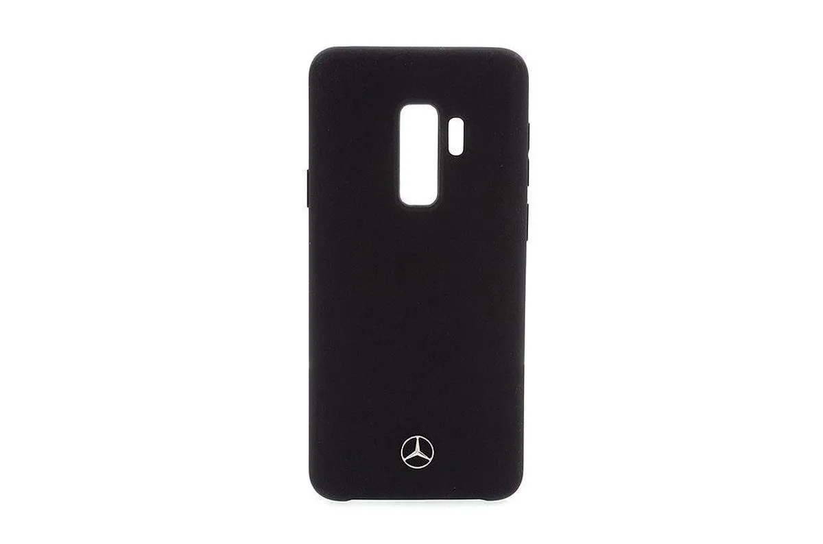 Mercedes-Benz Silicone Hoes Samsung Galaxy S9+ - Zwart