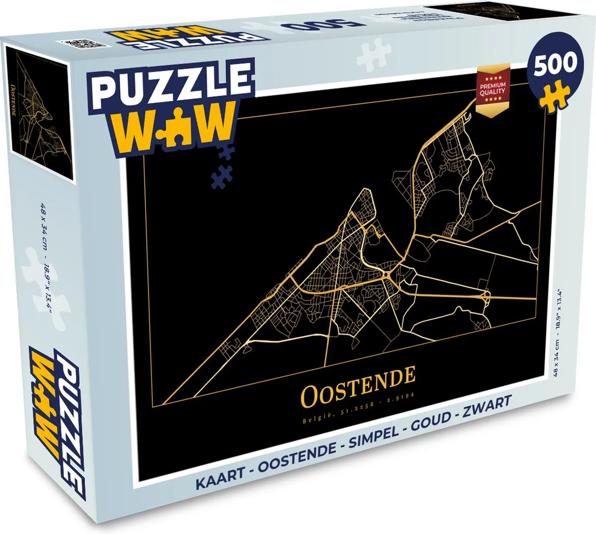 PuzzleWow Oostende Legpuzzel 500 Stuks
