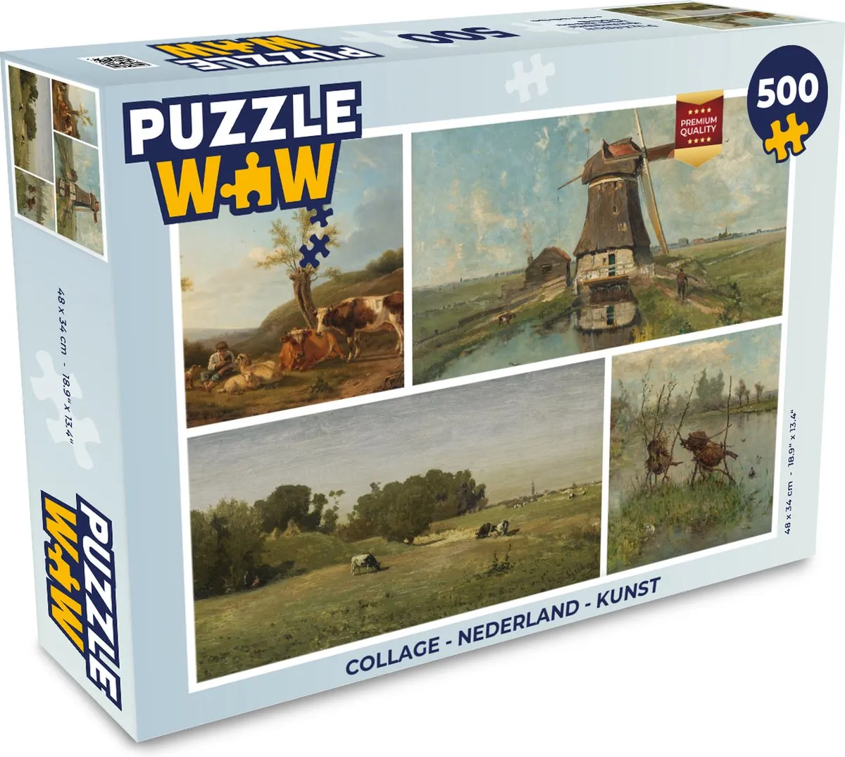 PuzzleWow Legpuzzel 500 Stuks Multicolor - 6091731896844