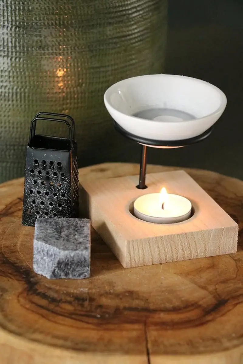 Ideas4Seasons Amberblokjes Geurbrander Musk - 4 Stuks - afbeelding 5 van 6