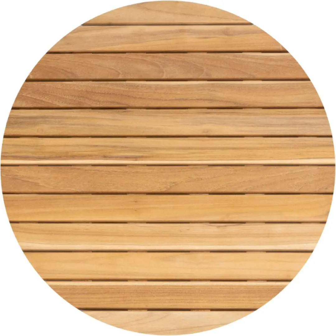 4 Seasons Verdi Ronde Salontafel Teak 73cm - Taupe - afbeelding 5 van 6