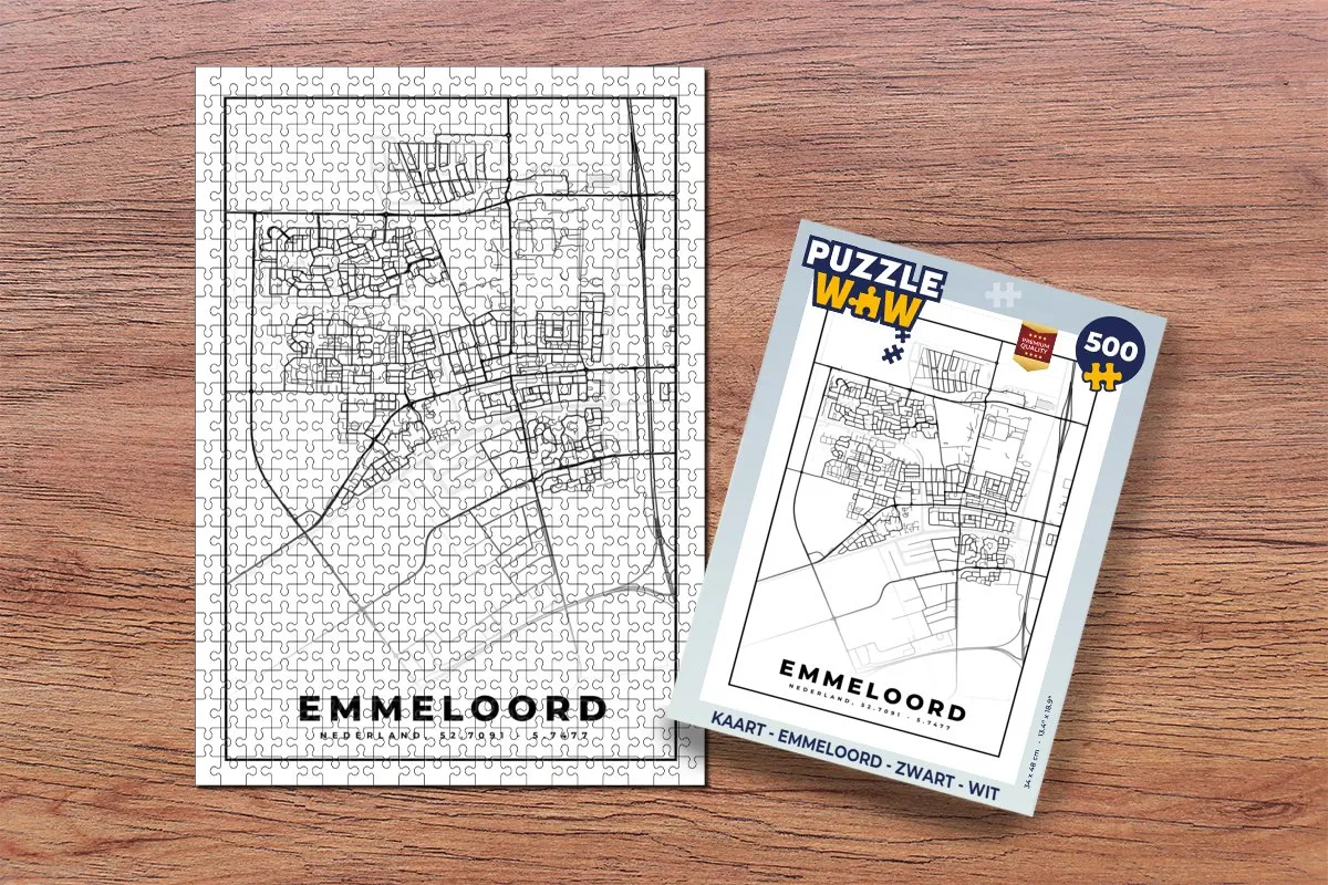 PuzzleWow Emmeloord Legpuzzel 500 Stuks - Multicolor
