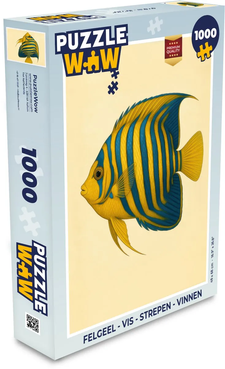 PuzzleWow Vis Puzzel 1000 Stuks