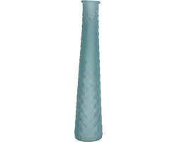 Decoris Vaas/bloemenvaas van gerecycled glas