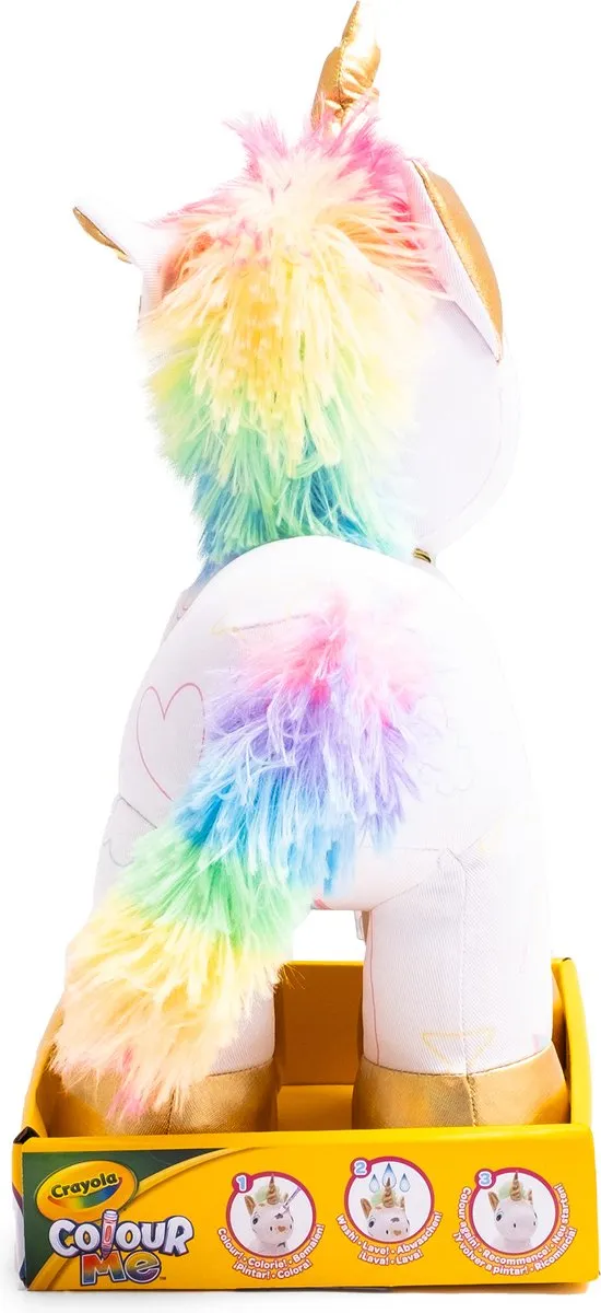 Crayola Colour Me Plush Eenhoorn - Veelkleurig