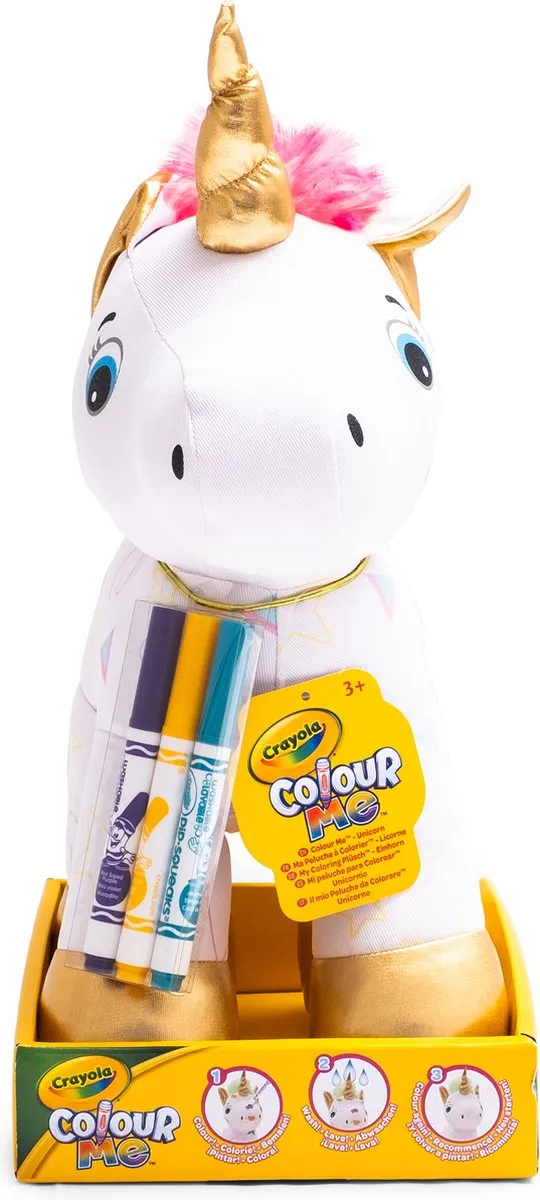 Crayola Colour Me Plush Eenhoorn