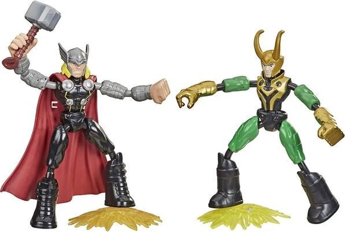 Spider-Man Thor vs Loki Bend N Flex Speelfiguur