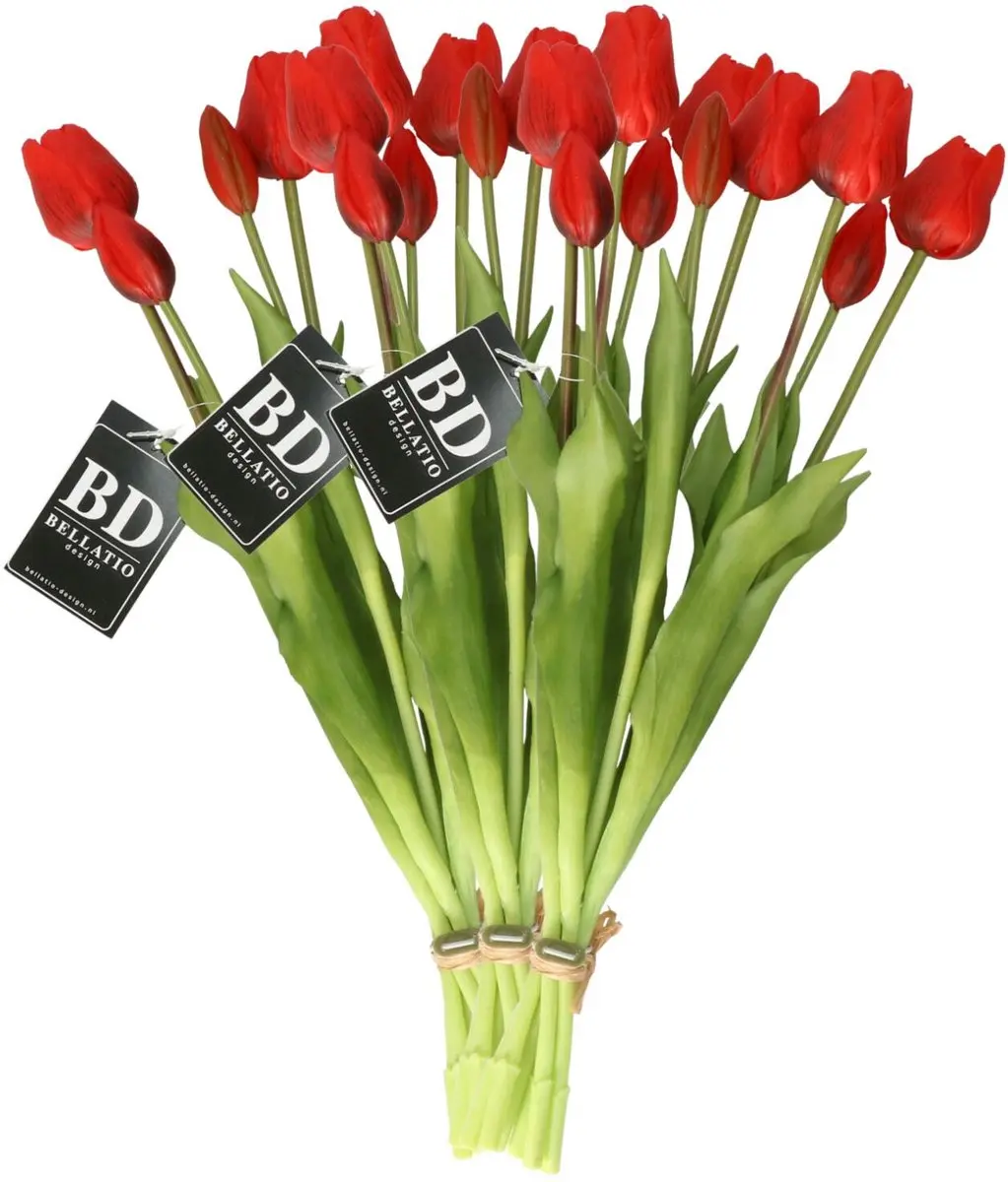 Bellatio Design Kunst tulpen boeket Sally
