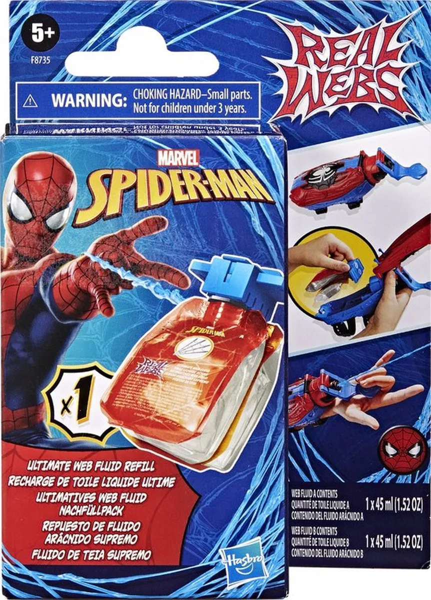 Spider-Man Real Webs Navulling F87355L0 - Multicolor