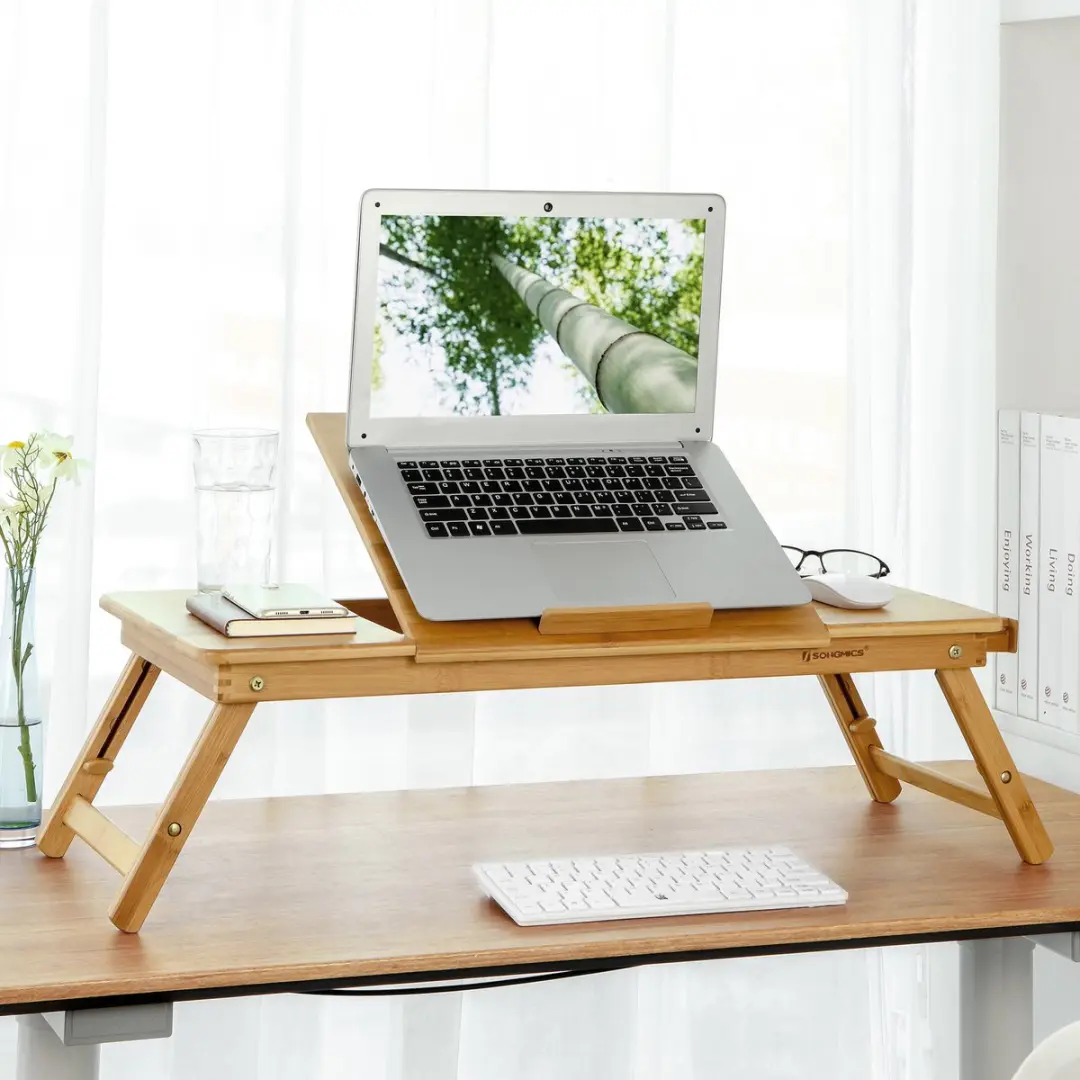 Songmics Laptop Tafel LLD004 - Bruin - afbeelding 2 van 5