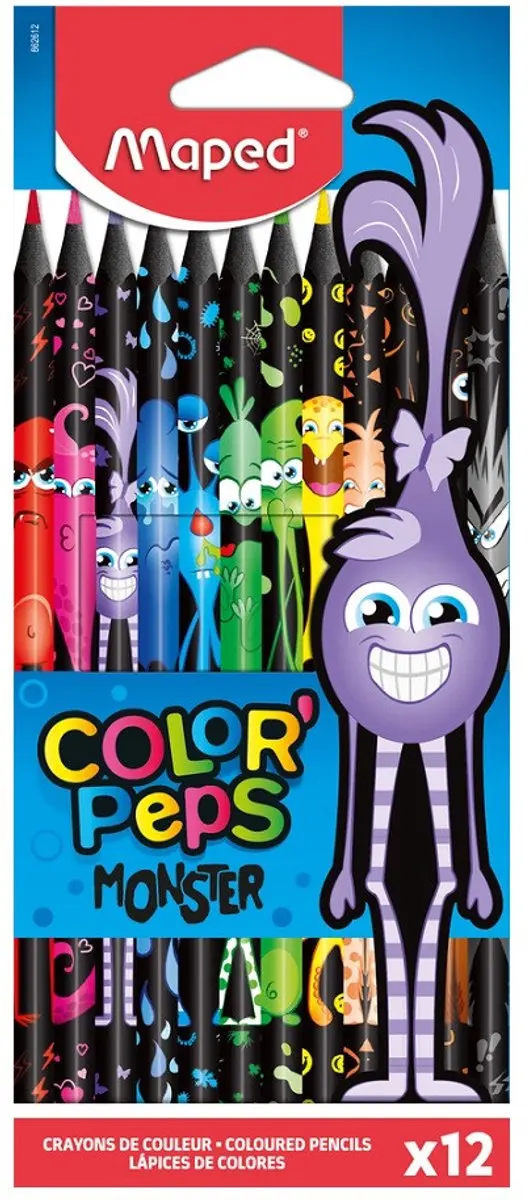 Maped Color'Peps Monster Kleurpotloden 12 Stuks