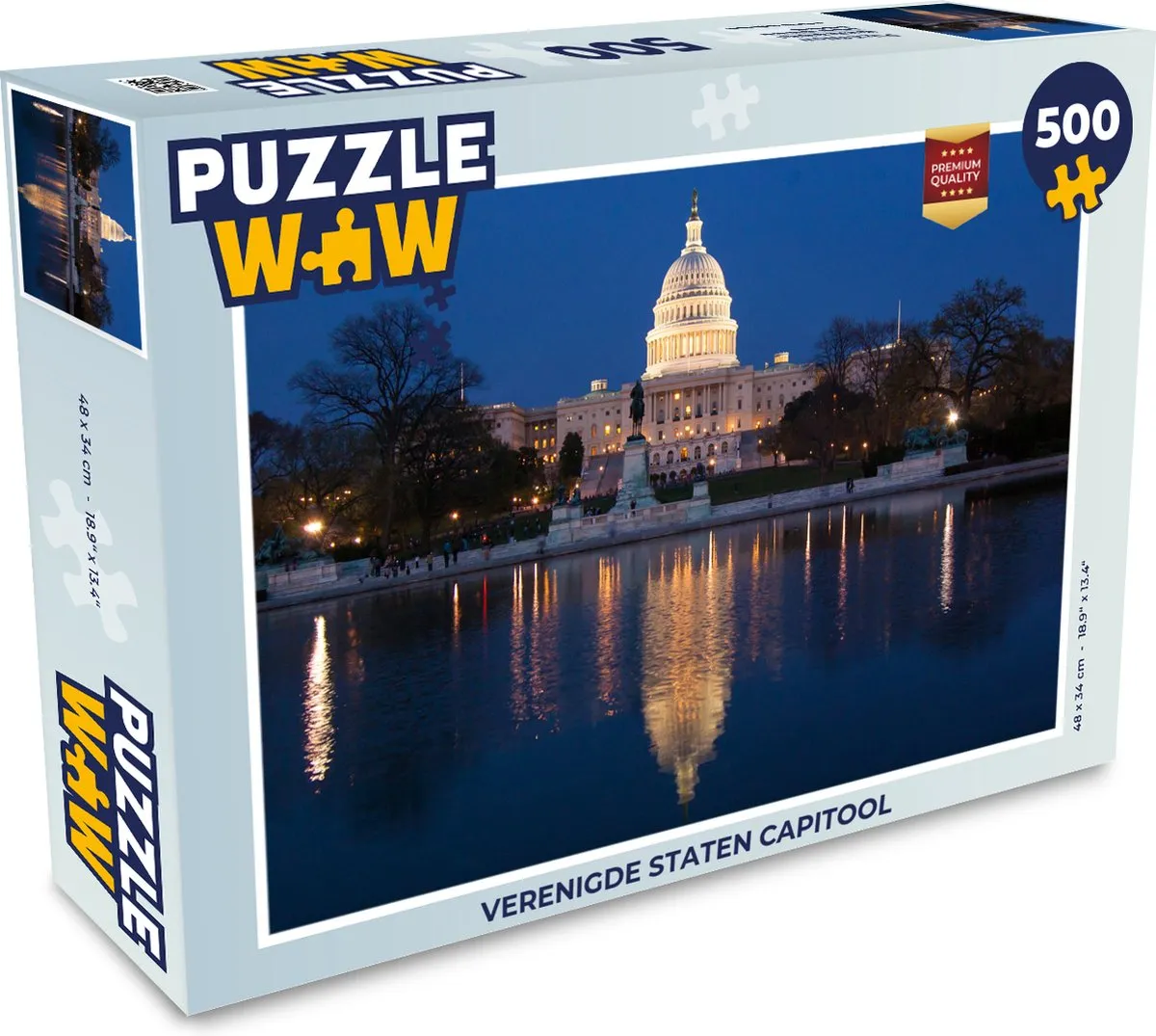 PuzzleWow Verenigde Staten Capitool Legpuzzel 500 Stuks