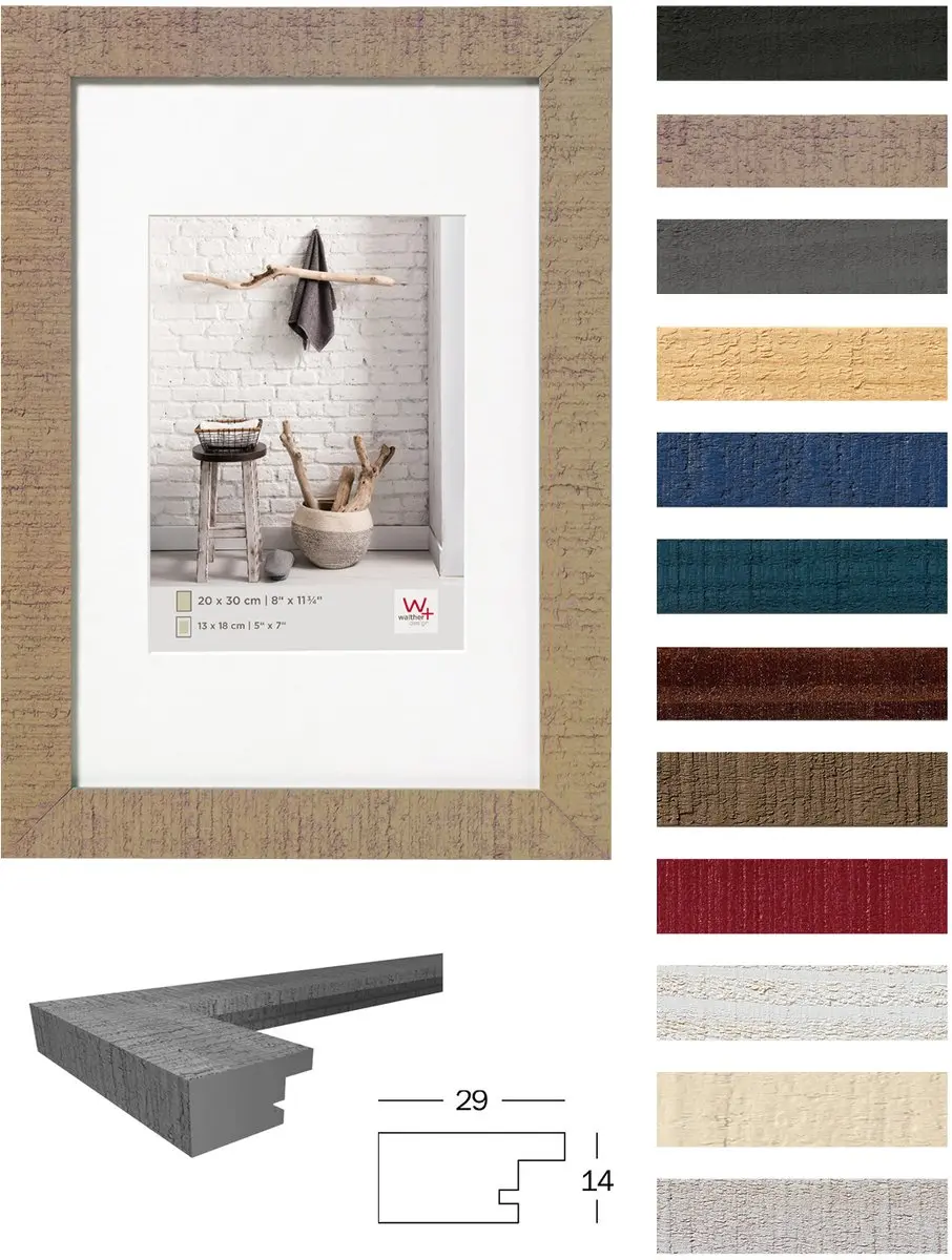 Walther Design HO030H Fotolijst 20x30cm - Natuur - afbeelding 5 van 5