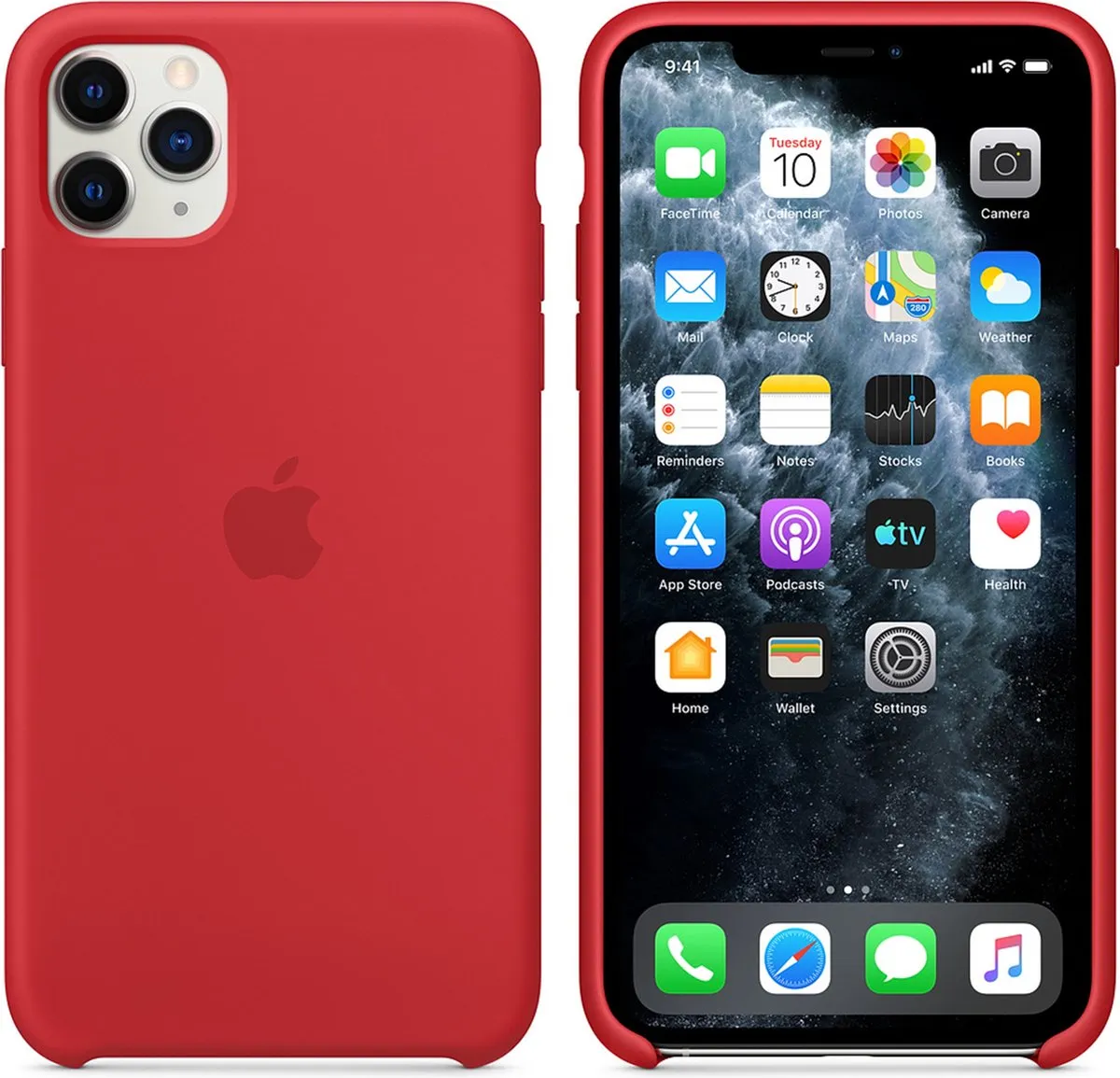 Apple Siliconen Hoesje iPhone 11 Pro Max MWYV2ZM/A - Rood