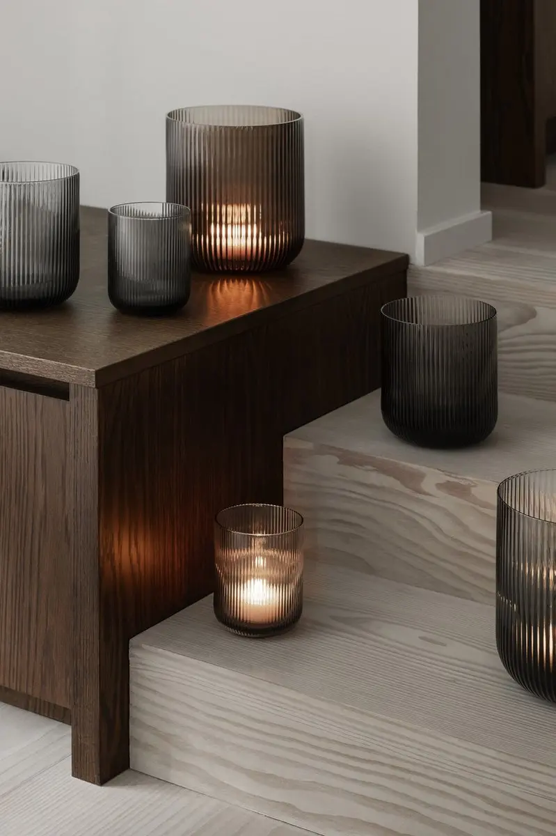 Blomus VEN Windlicht Smoke Ø17cm - afbeelding 3 van 4