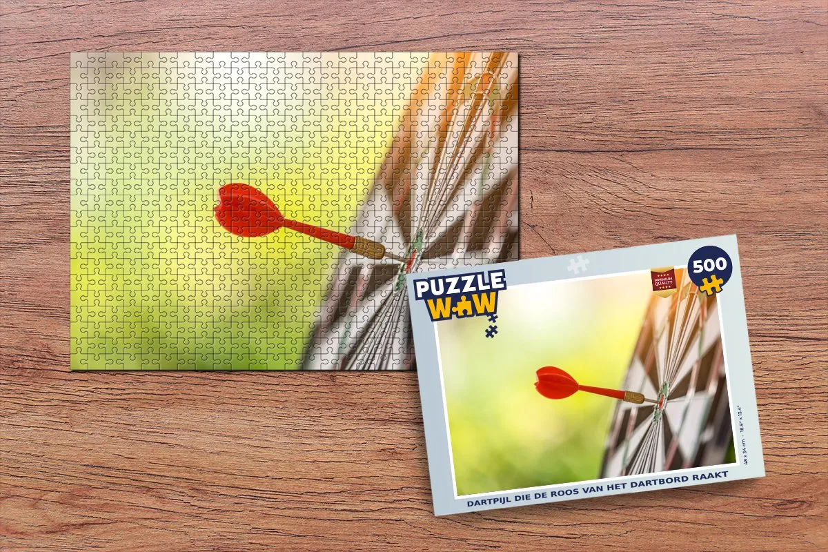 PuzzleWow Dartpijl Multicolor Legpuzzel 500 Stuks