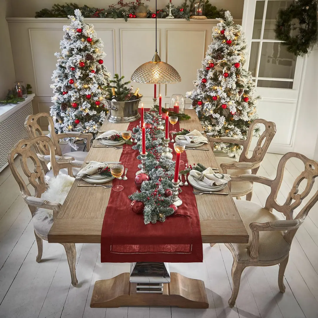 Loberon Filton Eettafel - 6 Personen - Bruin/Zilverkleurig - afbeelding 5 van 6