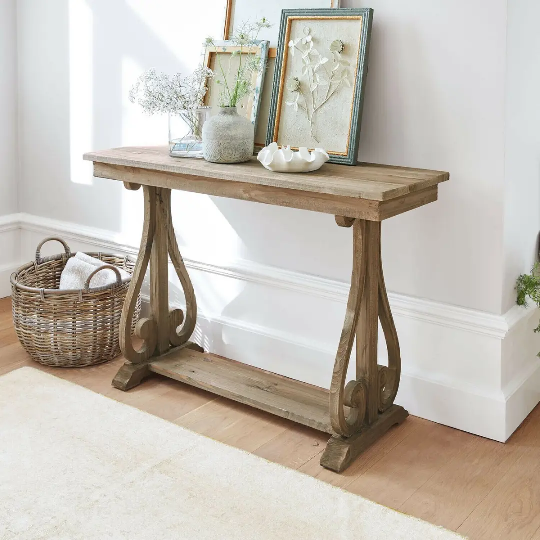 Loberon Chavignac Wandtafel - 6 Personen - Bruin - afbeelding 4 van 6