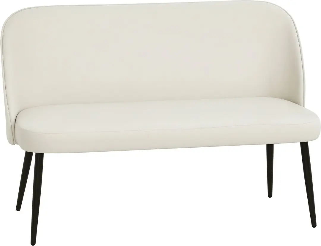 Homcom Loveseat-Polyester, Metaal-127L x 63B x 84,5H cm-Beige