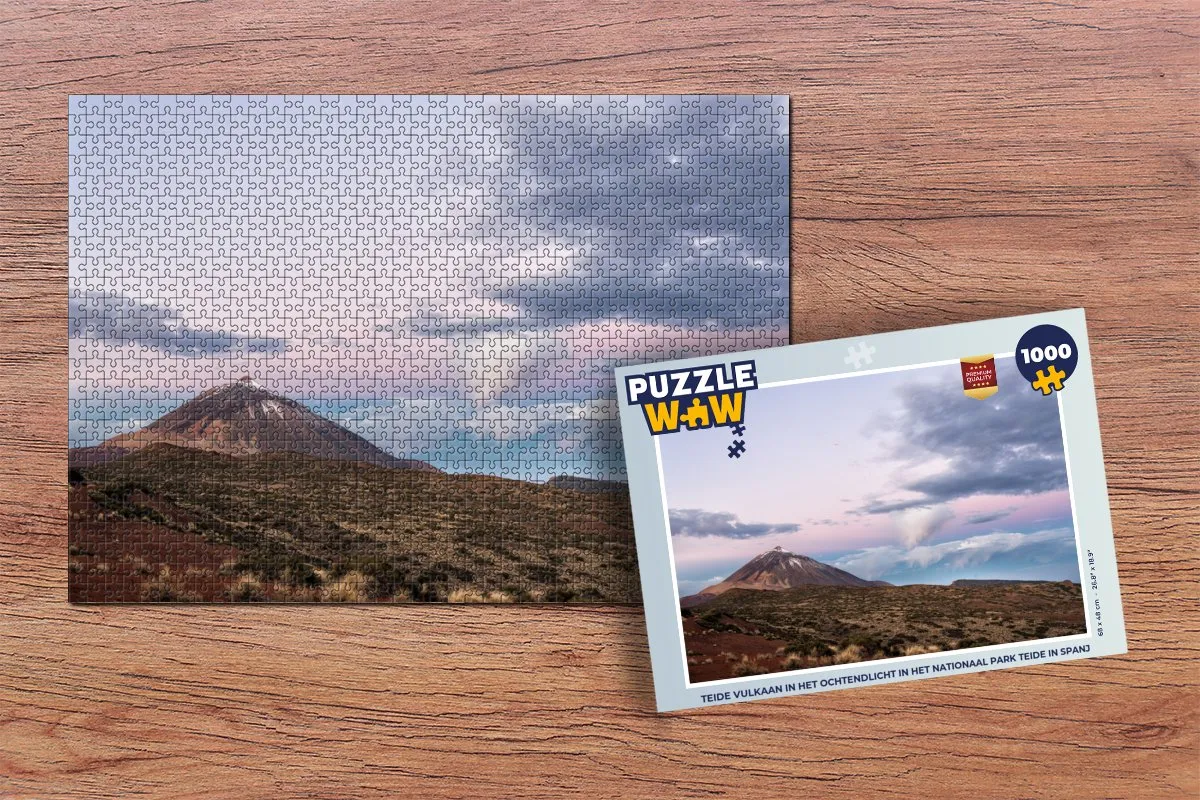 PuzzleWow Legpuzzel Teide Vulkaan 1000 Stuks - Multicolor