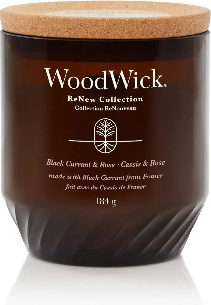 WoodWick ReNew Geurkaars Black Currant & Rose Medium - 55 uur - afbeelding 5 van 5