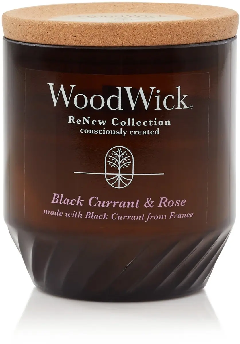 WoodWick ReNew Geurkaars Black Currant & Rose Medium